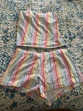 Calvin Klein Multicolor Pastel Stripe Sleep Shorts